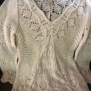 Lucky Brand BOHO sweater in cream